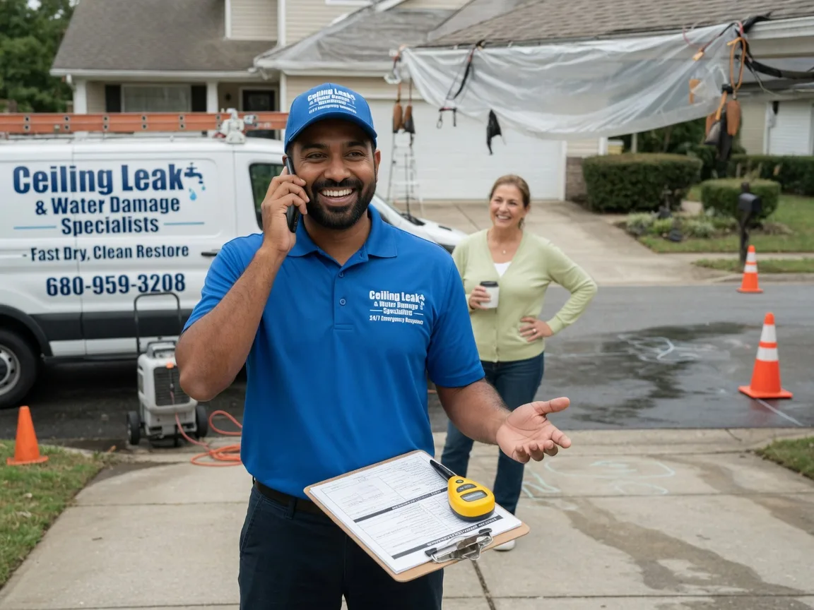Ceiling Leak Cleanup North Liberty, IA FAQs